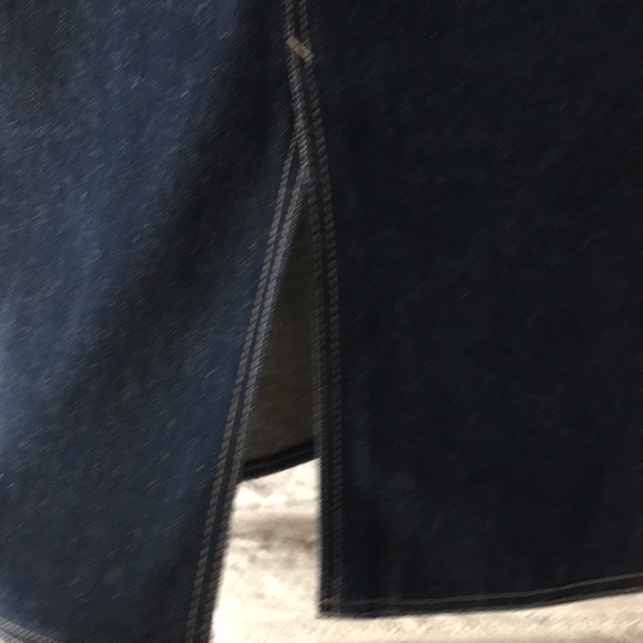 N’Est Ce Pas rare vintage indigo denim midi skirt - Picture 3 of 7